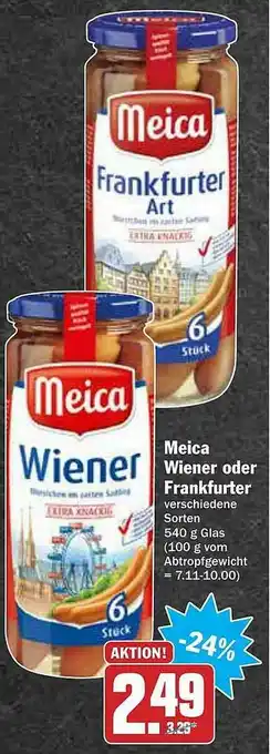 AEZ Meica Wiener Oder Frankfurter Angebot