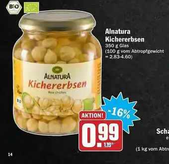 AEZ Alnatura Kichererbsen Angebot