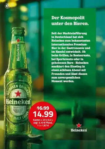 Logo Getränkemarkt Heineken Angebot