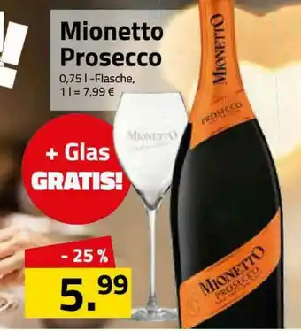 Logo Getränkemarkt Mionetto Prosecco Angebot