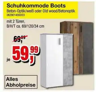 Möbelfundgrube Schuhkommode Boots Angebot