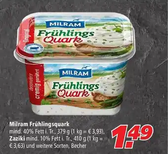 Marktkauf Milram Frühlingsquark Oder Zaziki Angebot