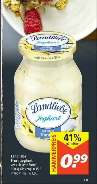 Marktkauf Landliebe Fruchtjoghurt Angebot