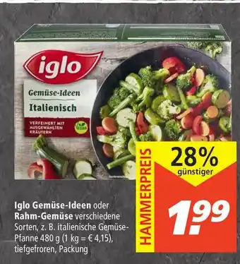 Marktkauf Iglo Gemüse-ideen Oder Rahm-gemüse Angebot