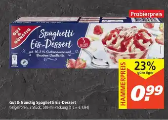 Marktkauf Gut & Günstig Spaghetti Eis-dessert Angebot