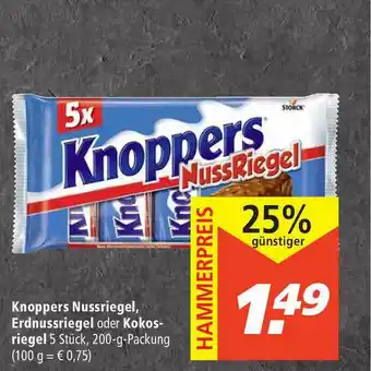 Marktkauf Knoppers Nussriegel, Erdnussriegel Oder Kokosriegel Angebot