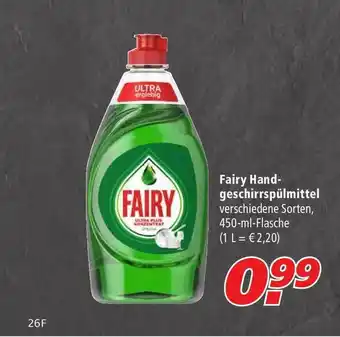 Marktkauf Fairy Handgeschirrspülmittel Angebot