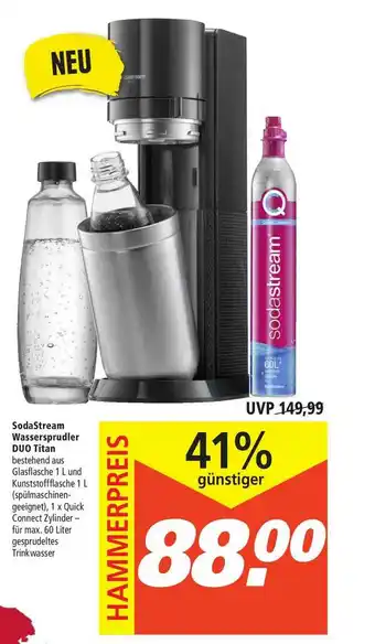 Marktkauf Sodastream Wassersprudler Duo Titan Angebot