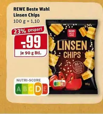 REWE Rewe Beste Wahl Linsen Chips Angebot