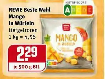 REWE Rewe Beste Wahl Mango In Würfeln Angebot