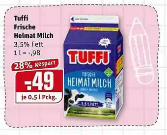 REWE Tuffi Frische Heimat Milch Angebot