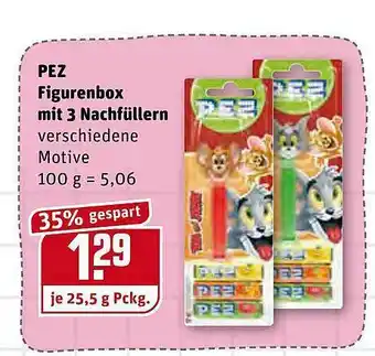 REWE Pez Figurenbox Mit 3 Nachfüllern Angebot