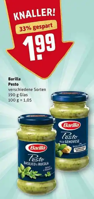 REWE Barilla Pesto Angebot