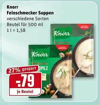 REWE Knorr Feinschmecker Suppen Angebot