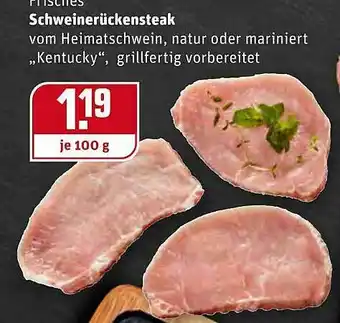 REWE Schweinerückensteak Angebot