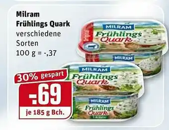 REWE Milram Frühlings Quark Angebot