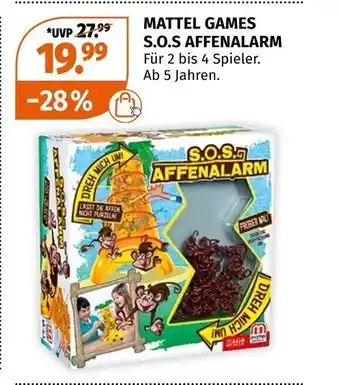 Müller Mattel Games S.O.S. Affenalarm Angebot