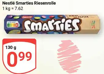 Globus Nestlé Smarties Riesenrolle 130 g Angebot