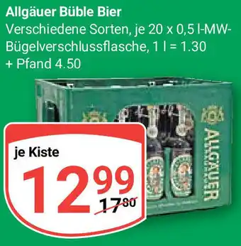 Globus Allgäuer Büble Bier 20x0,5 L Angebot