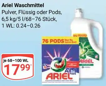 Globus Ariel Waschmittel 68-100 WL Angebot