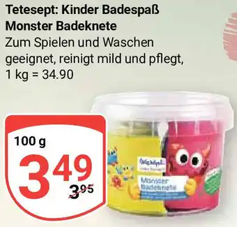 Globus Tetesept: Kinder Badespaß Monster Badeknete 100 g Angebot