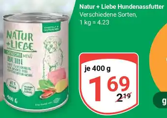 Globus Natur+Liebe Hundenassfutter 400 g Angebot