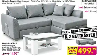 Möbel Boss Sitzecke Boomer oder Couchtisch Tim II Angebot