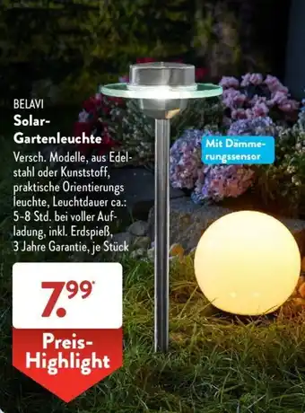 Aldi Süd Belavi Solar Gartenleuchte Angebot