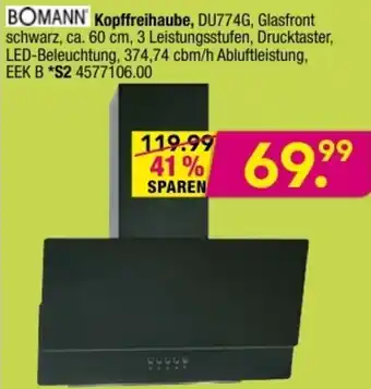 Möbel Boss Bomann Kopffreihaube Angebot