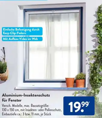 Aldi Süd Aluminium Insektenschutz für Fenster Angebot