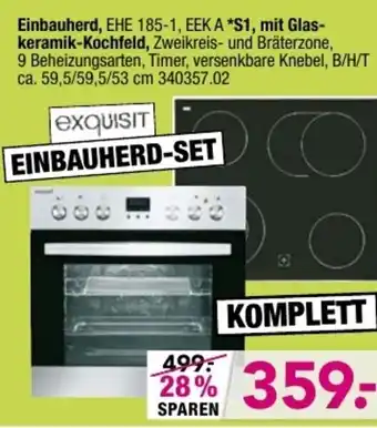 Möbel Boss Einbauherd oder Glaskeramik Kochfeld Angebot