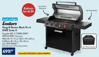 Aldi Süd Enders Gasgrill Boston Black Pro 6 SIKR Turbo II Angebot