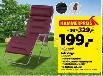 Hagebau Lafuma Relaxliege Angebot