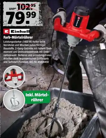Hagebau Einhell Farb-Mörtelrührer Angebot