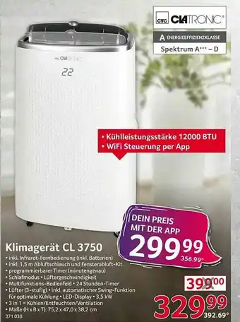 Selgros Klimagerät Cl 3750 Angebot