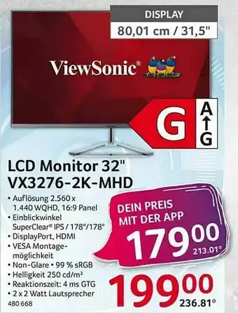 Selgros Lcd Monitor 32 Angebot