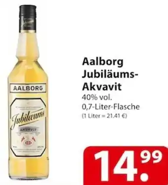 Famila Nord Ost Aalborg Jubiläums Akvavit 0,7 Liter Flasche Angebot