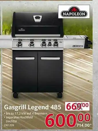 Selgros Napoleon Gasgrill Legend 485 Angebot