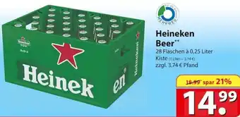 Famila Nord Ost Heineken Beer 28x0,25 Liter Kiste Angebot