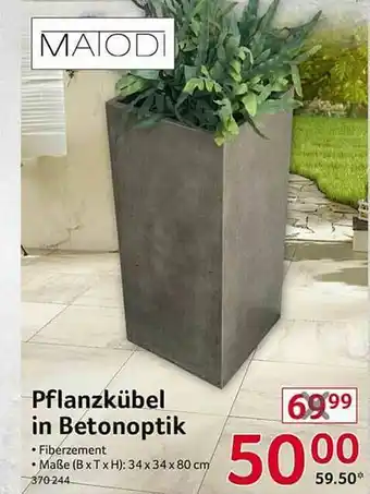 Selgros Matodi Pflanzkübel In Betonoptik Angebot