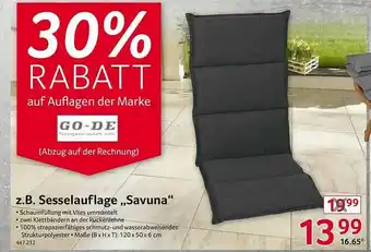 Selgros Sesselauflage „savuna” Angebot