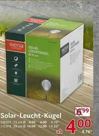 Selgros Solar-leucht-kugel Angebot