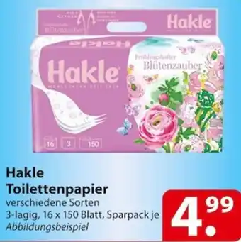 Famila Nord Ost Hakle Toilettenpapier 3-lagig, 16x150 Blatt Angebot