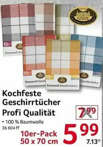 Selgros Kochfeste Geschirrtücher Profi Qualität Angebot