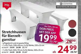 Selgros Stretchhussen Für Bierzeltgarnitur Angebot