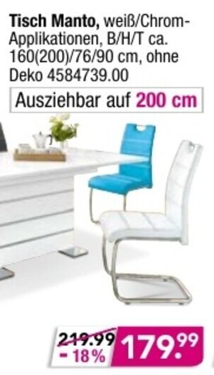 Möbel Boss Tisch Manto Angebot