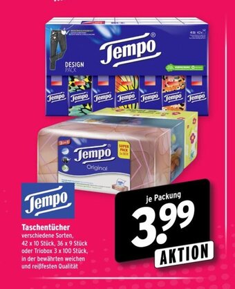 Wasgau Tempo Taschentucher Angebot
