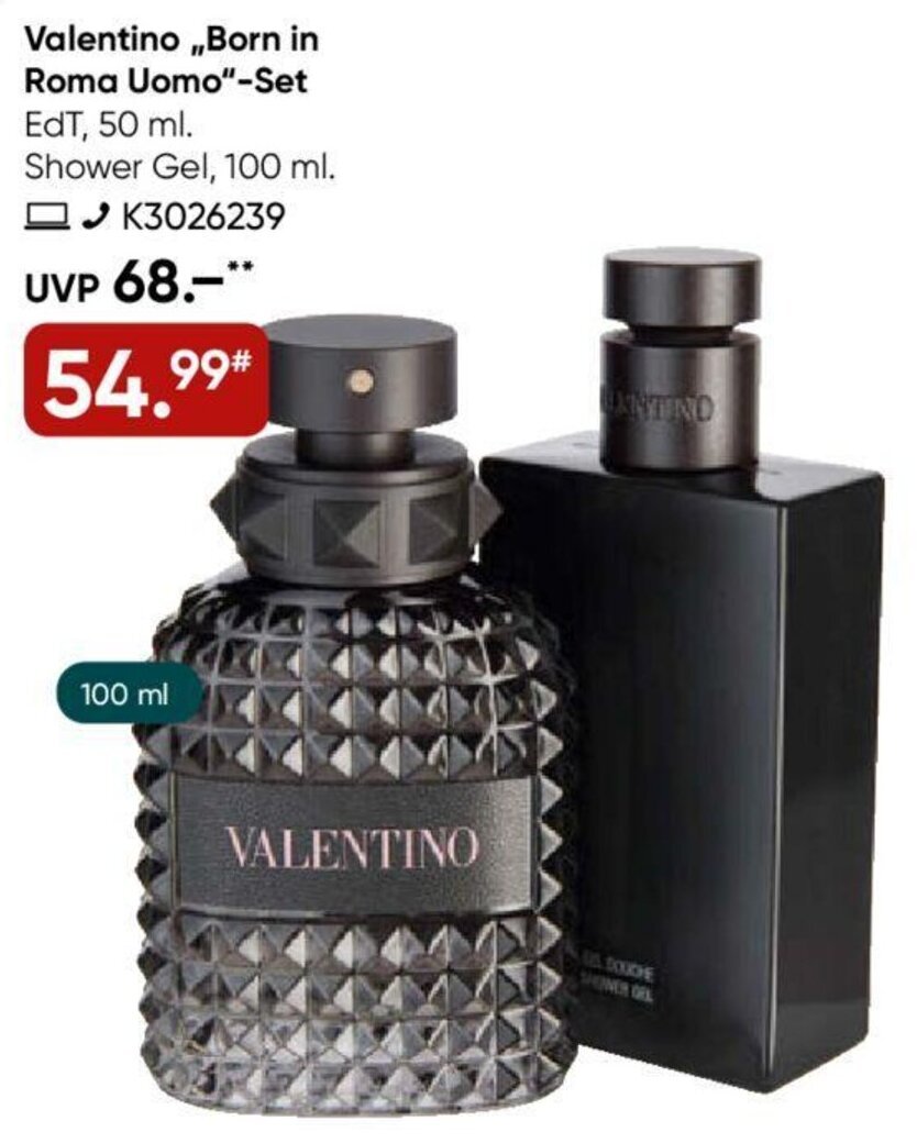 Valentino Born in Roma Uomo Set Angebot bei Galeria