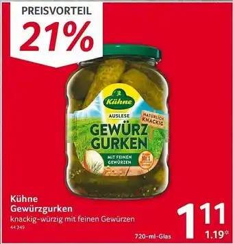 Selgros Kühne Gewürzgurken Angebot