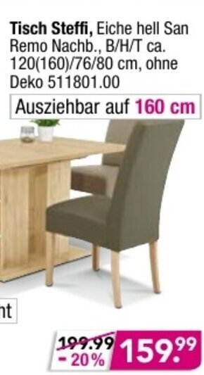 Möbel Boss Tisch Steffi Angebot